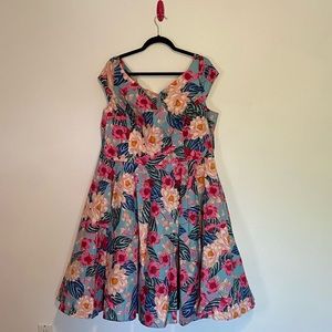 Hell Bunny Floral Cotton Dress